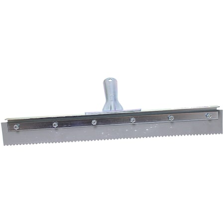 The Brush Man 18 in Floor Squeegee, 3/16 in Serrations, Non-Marking, 6PK FS18SE-3/16